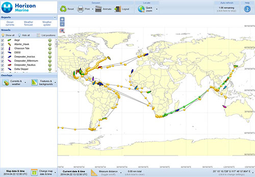 metocean mapper for fleet managent